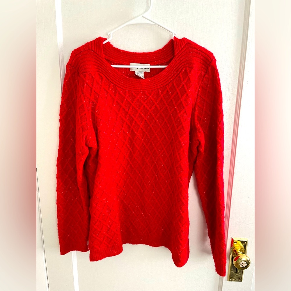 Cathy Daniels Red Sweater
